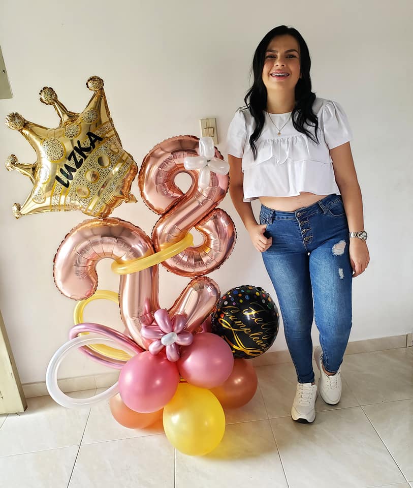 La cumpleañera Karime Hernández.